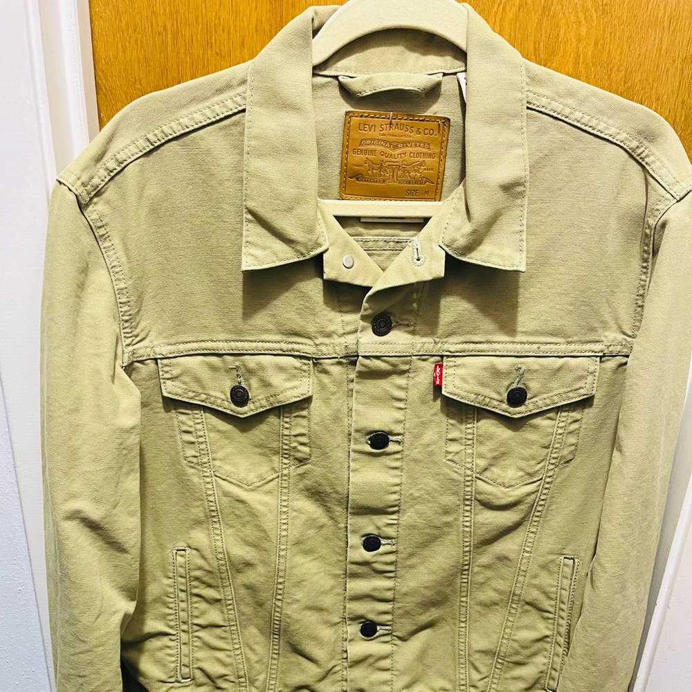 Levi's Men's Green Denim Jacket